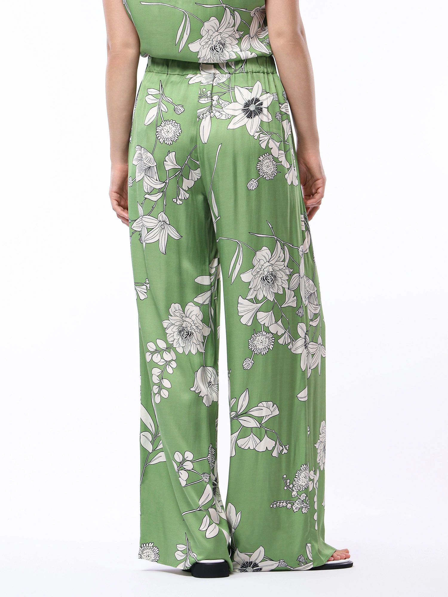 Брюки свободного кроя с принтом